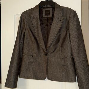 EUC THE LIMITED BROWN SUIT TOP